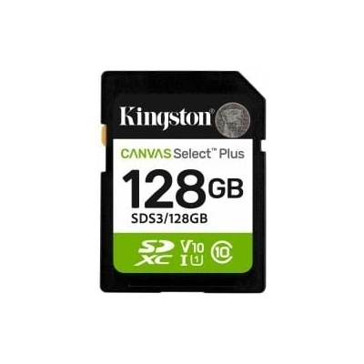 Kingston SDXC Canvas Select Plus Gen3 128GB SDS3/128GB