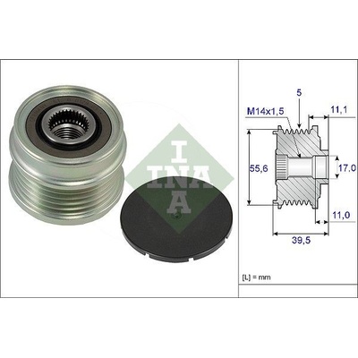 Voľnobeżka alternátora Schaeffler INA 535 0218 10