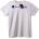 NOONEBRAND Тениска Champion лого в черно - L, White
