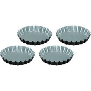 Guardini Форма за кекс SILVER ELEGANCE, комплект 4 бр. , 12 cм, черна, стомана, Guardini (GD71204SEVEE)