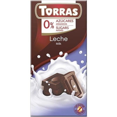 Torras Bezlepková mléčná bez přidaného cukru 75 g