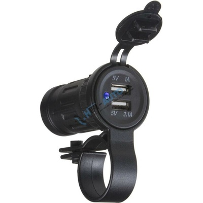 x 2x USB zásuvka vodeodolná na držiak (34548)