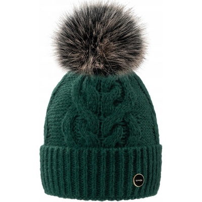 Fashionweek dámská čepice s bambulí Wool Alice Zelená
