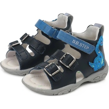 D.D.Step kožené sandále Led Royal blue DINO