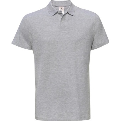 B&C polokošile B&C ID.001 krátký rukáv COT01ID0161000-heather grey