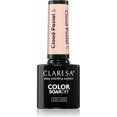 Claresa SoakOff UV/LED Color Cloud Pastel gélový lak na nechty s použitím UV/LED lampy odtieň 5 5 g