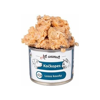 All Animals kočkopes Losos kousky 200 g