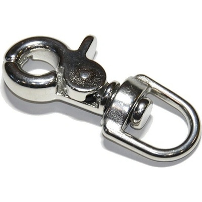 Karabína vypúšťacia popruhová, nehrdz. oceľ A4, 67x16mm