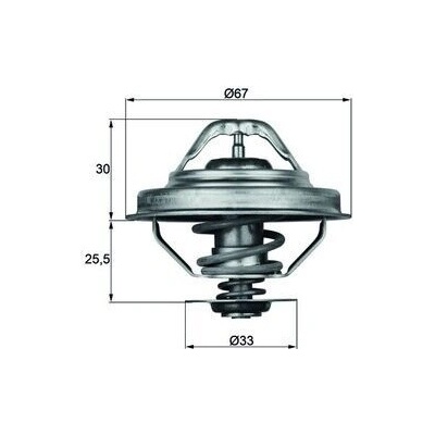 Termostat, chladivo MAHLE TX 28 88D