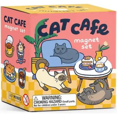 Running Press Комплект 25 магнита Cat Cafe - Alasdair Stuart, Jean Wei