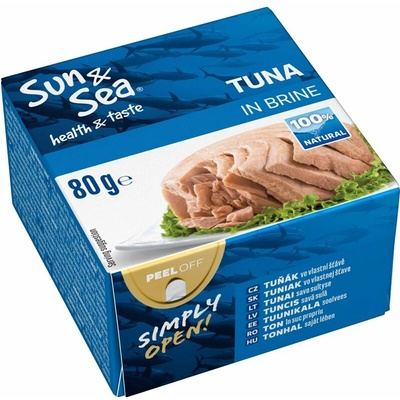 Sun & Sea Tuniak vo vlastnej šťave 80 g