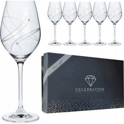 SWAROVSKI SKLENICE NA VÍNO 6 x 360 ml