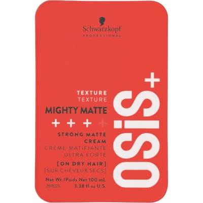 Schwarzkopf Osis+ Ултрасилен матиращ крем Mighty Matte, 100 ml