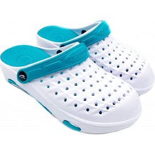 TexBase dámské clogsy bílá/tyrkysová