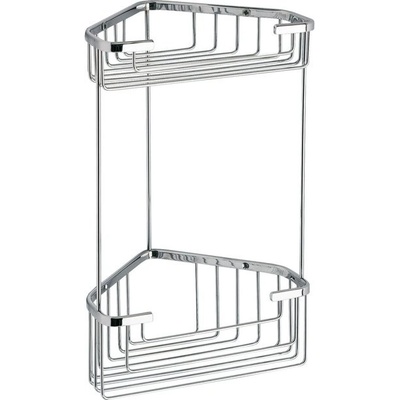 Gedy SMART dvoupatrová rohová police 200x325x151mm chrom