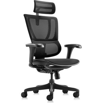 Ергономичен работен стол U-body Black - Офис комфорт и стил