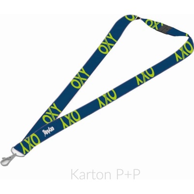 Snúrka na krk s karabínkou OXY BLUE LINE Green 7 94718