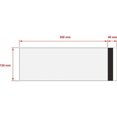 PLASTOVÉ OBÁLKY 130x350 mm od 10 ks