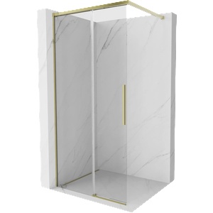 Mexen Rox душ параван Walk-in 110 x 200 cm, прозрачен 8 mm, златен - 8C2-110-003-50-00 (8C2-110-003-50-00)