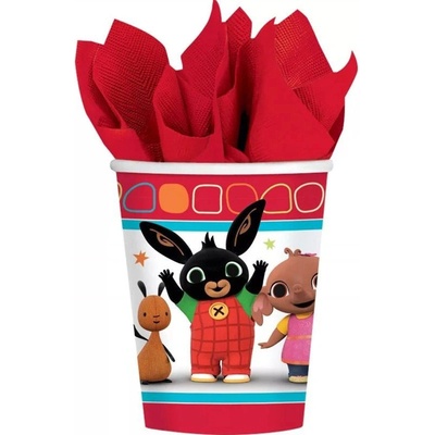 Amscan EKO Papírové kelímky králíček Bing červené – Zbozi.Blesk.cz