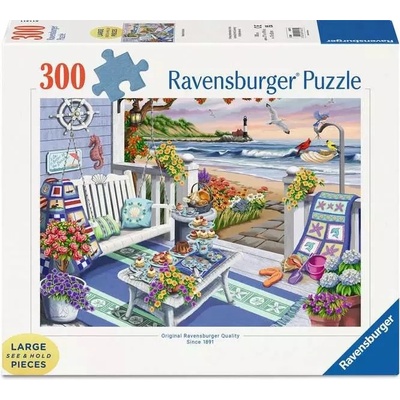 Ravensburger Пъзел Ravensburger от 300 XXL части - Слънчев морски бряг (7016437)