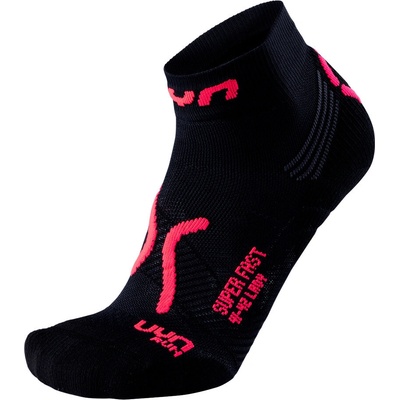 UYN Run Super Fast Socks čierno-růžová