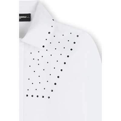 Karl Lagerfeld Детска памучна рокля Karl Lagerfeld (Z31141.156.160)