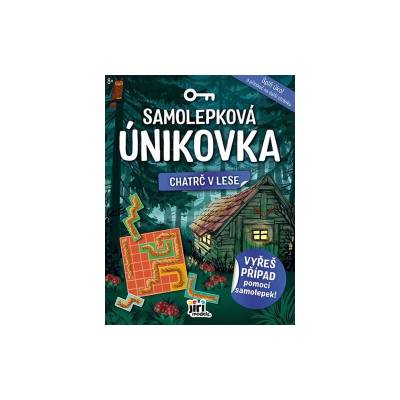 Samolepková únikovka Chatrč v lese