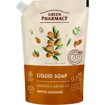 Green Pharmacy Mandlový a arganový olej tekuté mýdlo náhradní náplň 460 ml