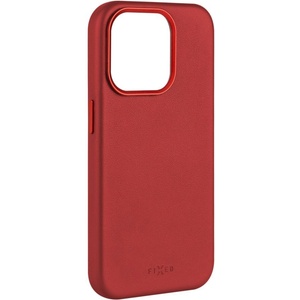 FIXED MagLeather калъф от естествена кожа с поддръжка на MagSafe за iPhone 15, червен FIXLM-1200-RD (FIXLM-1200-RD)