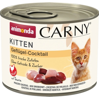 Animonda Carny Kitten hydinový koktejl 12 x 200 g