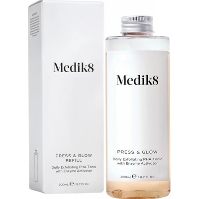 MEDIK8 Press & Glow Refill Exfoliační PHA tonikum náhradní náplň 200 ml