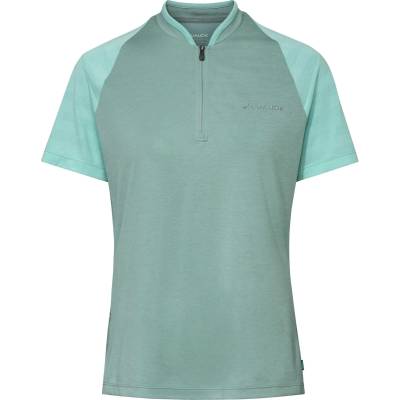 Vaude Дамска фланелка с къс ръкав за колоездене Vaude Women's Tamaro Half Zip Shirt IV Cycling jersey - Dusty Fern - размер 38 (EU) (156-2552-0612)