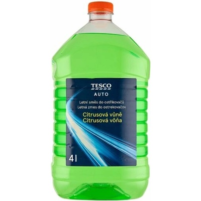 Tesco Auto Letní kapalina do ostřikovačů citrusová vůně 4 l