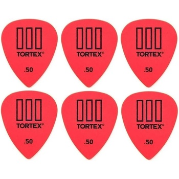 Image 1 of Dunlop 462R 0.50 Tortex TIII 6 Перце за китара (462R50-6PACK-SET)