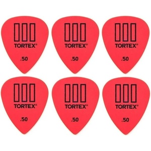 Dunlop 462R 0.50 Tortex TIII 6 Перце за китара (462R50-6PACK-SET)
