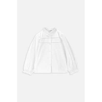 Coccodrillo Детска памучна риза Coccodrillo в бяло (ZC3140101CGK)