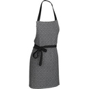 Kela Zástěra Gianna 100% bavlna bílo-černá vzor