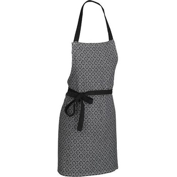 Kela Zástěra Gianna 100% bavlna bílo-černá vzor