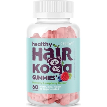 OstroVit Hair Koala / Healthy Gummies [60 Дъвчащи таблетки] Синя боровинка и малина