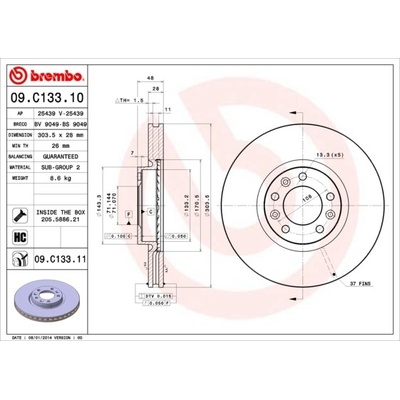 BREMBO 09.C133.11