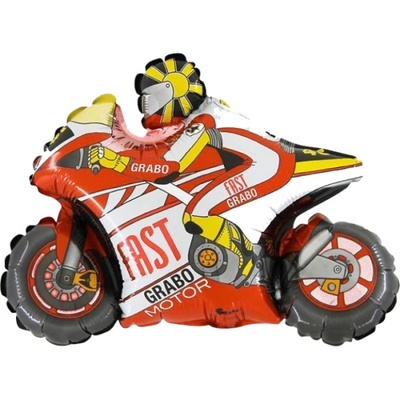 GRABO Balonek fóliový Motorka červená 98 cm