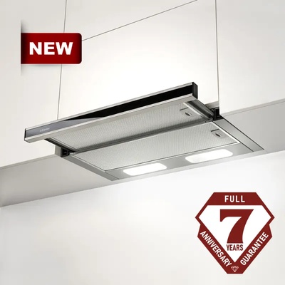 Faber OPTIGLASS A90 WH, Телескопичен аспиратор за вграждане, 369 m3/h, бял (OPTIGLASS A90 WH)