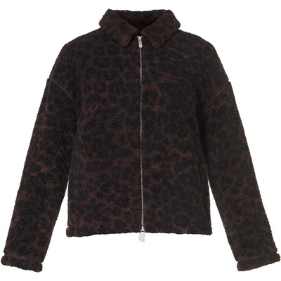 Sweaty betty Поларено горнище с цип SWEATY BETTY Women's Plush Full Zip Fleece - Brwn Leo