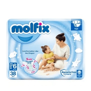 Molfix Бебешки пелени Molfix 6 - 38 броя