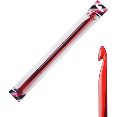 Tuniský akrylový háček 30 cm 12 mm