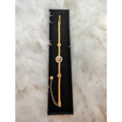 Gella 3.116NAR náramok na ruku dámsky zlatý s príveskom so stromom šťastia plochy