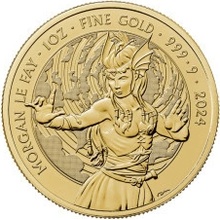 The Royal Mint zlatá mince Mýty a legendy Morgan Le Fay 2024 1 oz