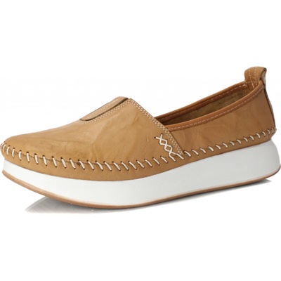 QUO VADIS DÁMSKÉ POLOBOTKY KLOP 161-859 HNĚDÁ