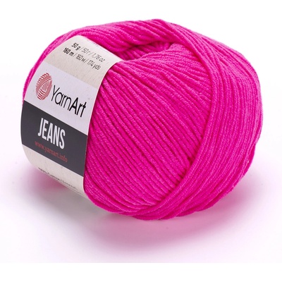 YarnArt Jeans 59 růžová neonová